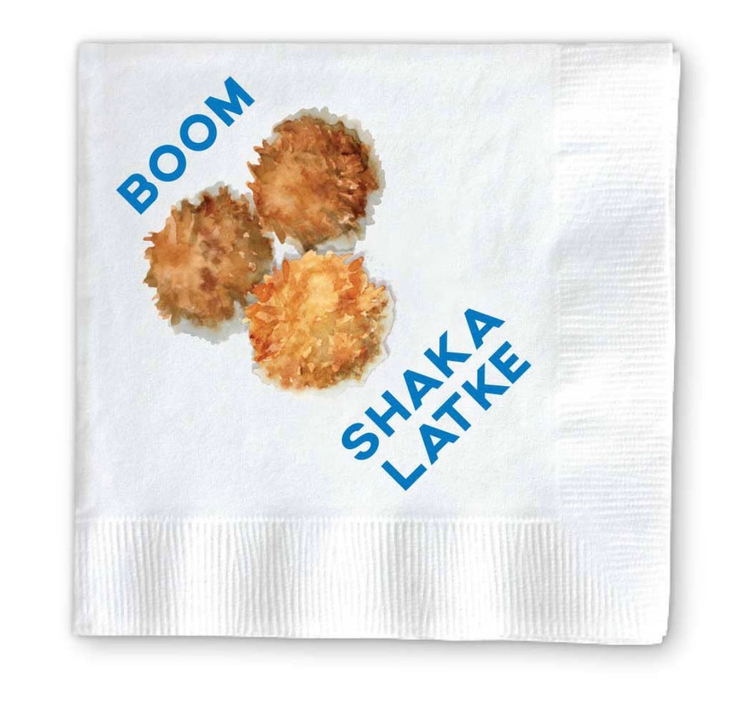 Boom Shaka Latke cocktail napkins