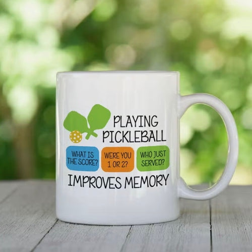 Playing Pickleball Improves Memory mug