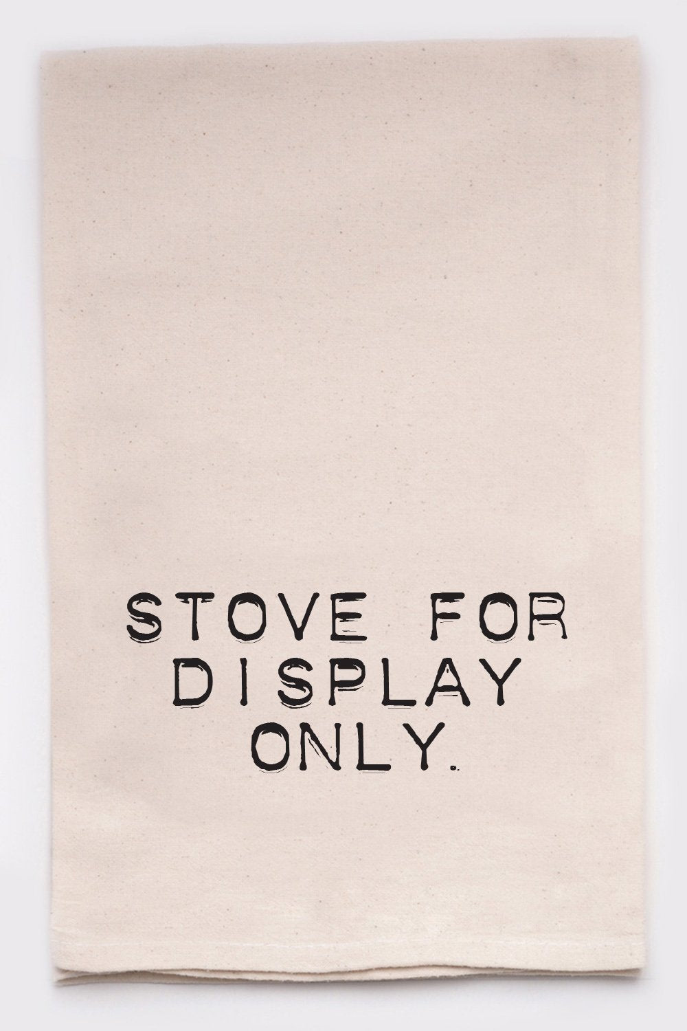 Stove for display only dish towel