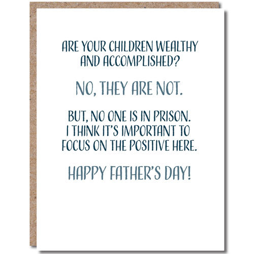 Focus On The Positive - Father's Day Card