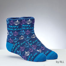 Load image into Gallery viewer, Chanukah Youth Crew Socks
