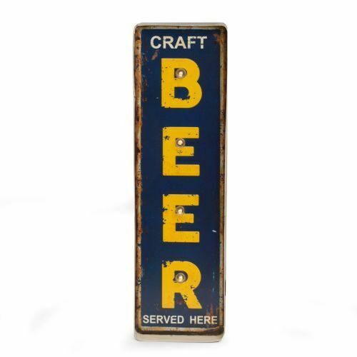 Craft Beer Metal LED Sign