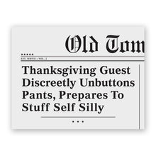 Load image into Gallery viewer, Unbuttons Pants Thanksgiving Card
