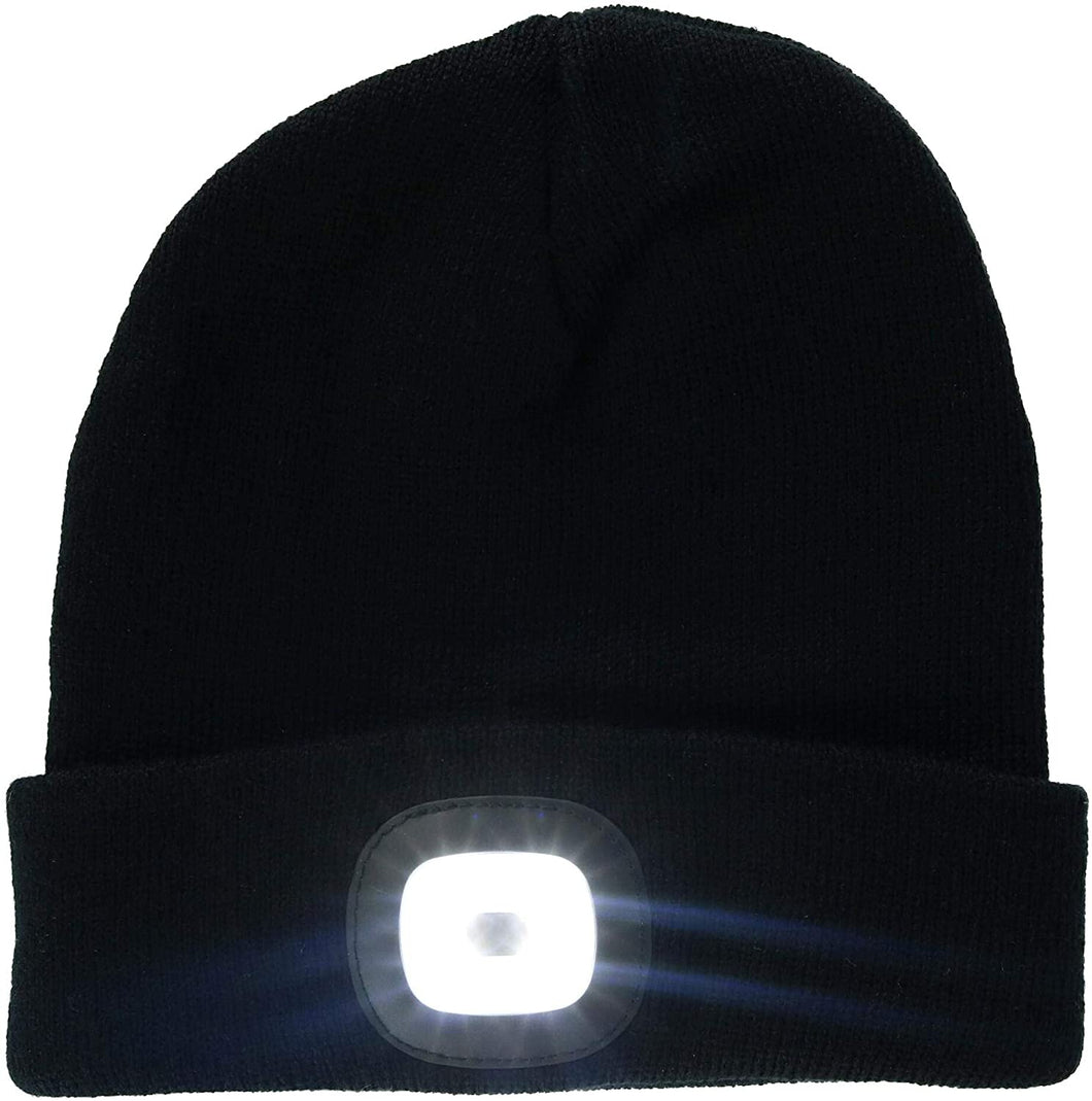 Night Scout Men's Rechargeable LED Beanie Hat