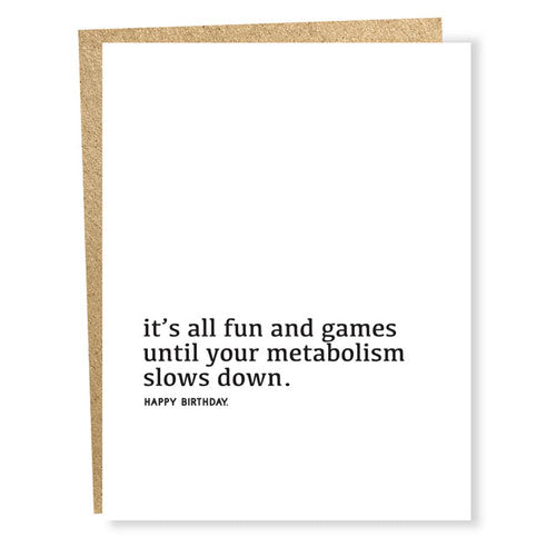 Metabolism card