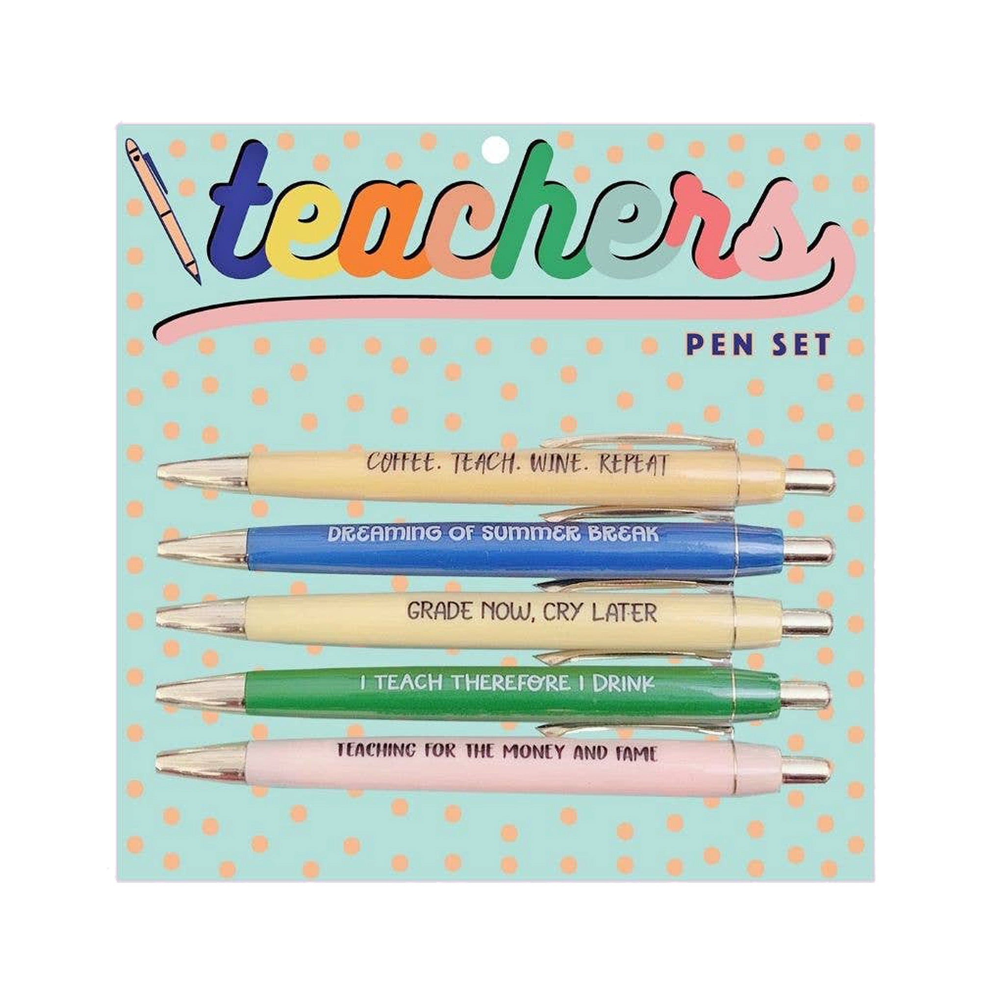 50 Pcs Teacher Pens Funny Teacher Appreciation Pens Teacher Ballpoint Pens  Inspirational Gift Pen Black Ink Colored Teacher Thanks Pens Gifts for