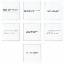 Load image into Gallery viewer, White Cotton Cocktail Napkins with Snarky Quotes
